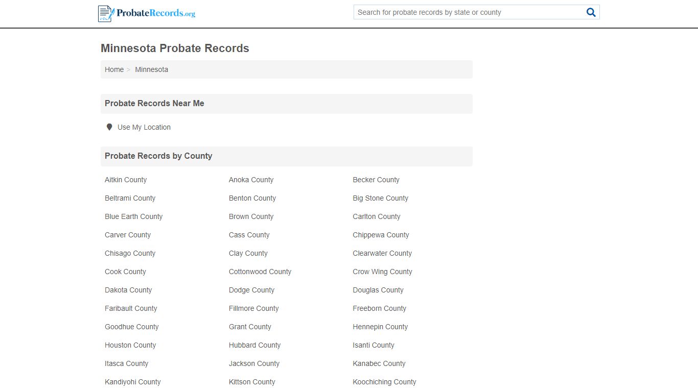 Minnesota Probate Records